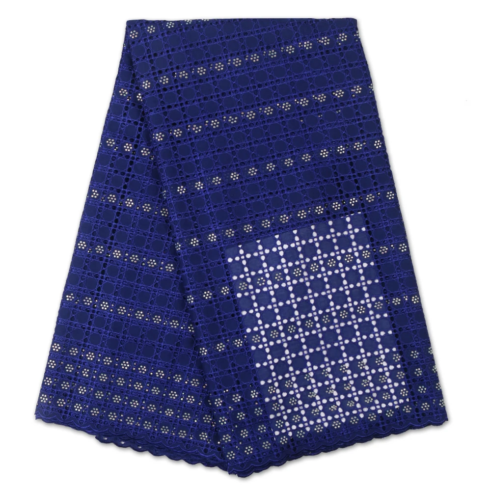 

African Cotton Lace Fabric 2020 High Quality Lace Nigerian Lace Fabrics Bride Swiss Voile Lace In Switzerland Dress YA3448B-5