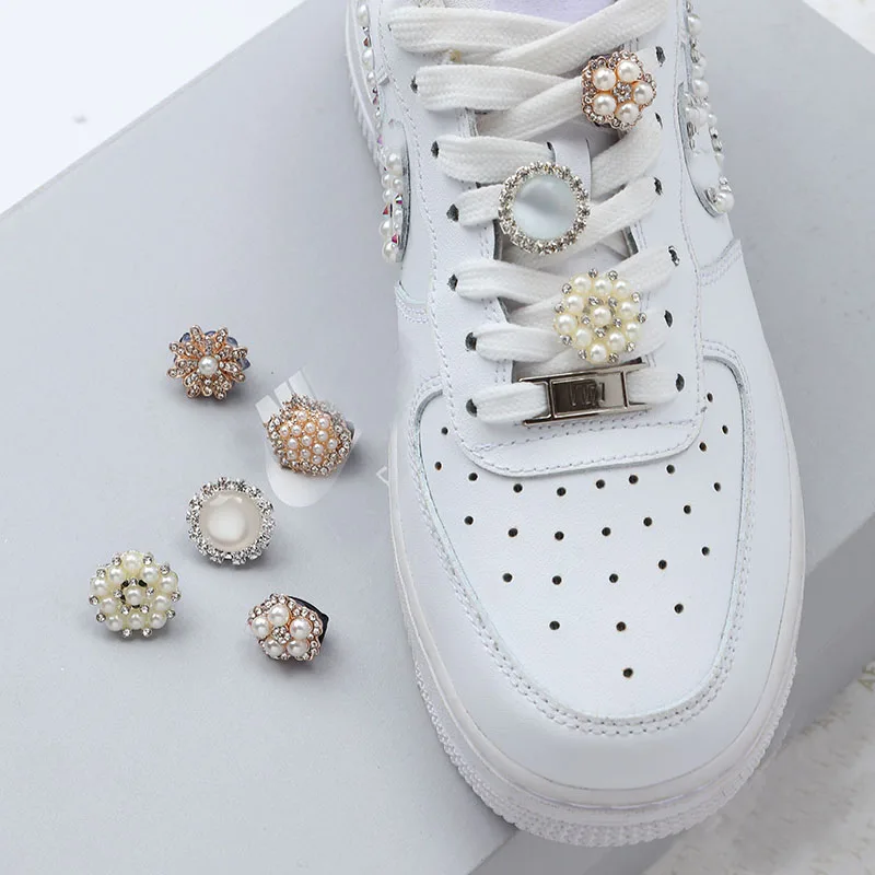 

1 piece shoelace buckle metal shoelace buckle accessory DIY sneaker kit rhinestone shoelace buckle decoration