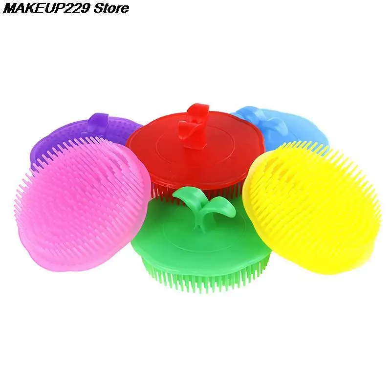 1 шт. силиконовая щетка для мытья головы и кожи | Красота здоровье