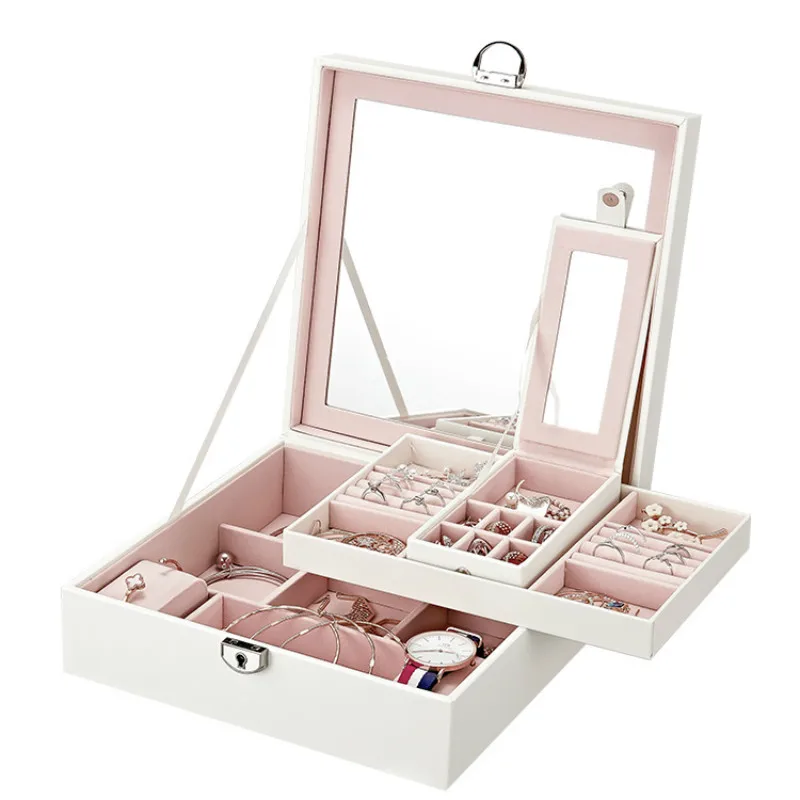 

Ювелирная Шкатулка принцессы из Южной Кореи и Европы, высококачественное ожерелье и серьги ручной работы