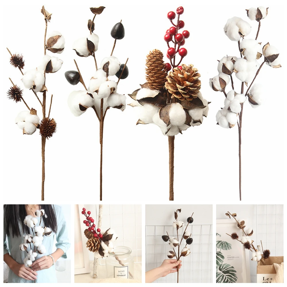 Натуральный Растительный Искусственный Красный ягодный искусственный хлопок