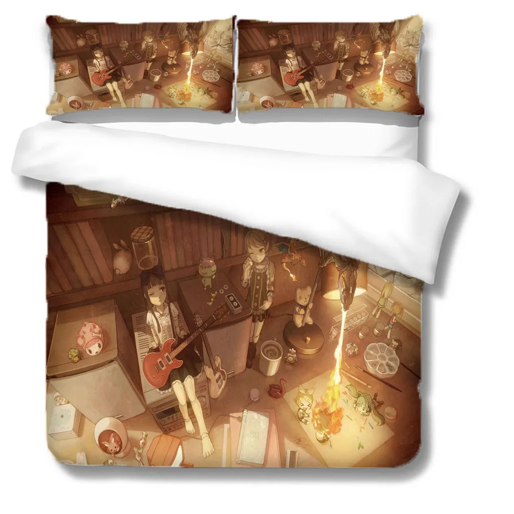

3D Printed Simple Letter White Single Double King Size Pillow Shams Quilt Covers Duvet Cover Set Case Bedding Set Home Textile