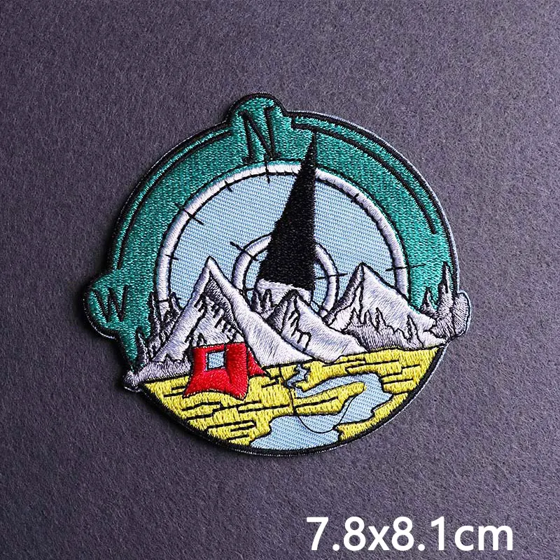 Cartoon Wilderness Animal Patch Iron On Patches Clothes Alien Embroidered For Clothing Stickers Badges Sewing DIY |