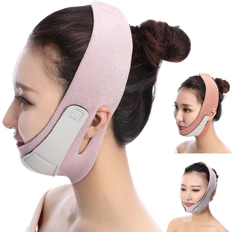 Двойной ремень для подбородка удаления похудения лифтинг лица похудение бандаж