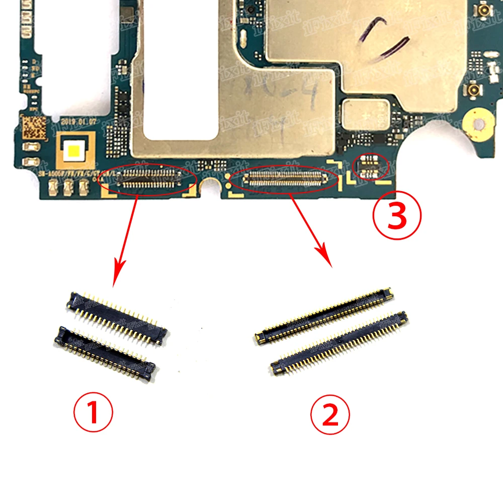 ЖК-дисплей FPC Разъем для Samsung Galaxy A50 A505 A505FN/DS USB зарядное устройство контактный