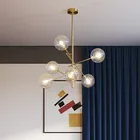 Современный Креативный подвесной светильник со стеклянными пузырьками, декоративная лампа для кабинета, гостиной, ресторана, кафе, 2021