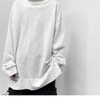 womens long sleeve hoodie autumn new round collar solid color korean style youth fashion trend versatile pullover