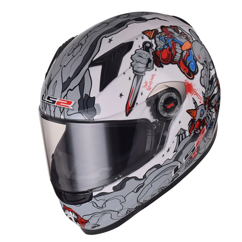 3 LS2 FF358 классический Capacetes de Motociclista мотоциклетный шлем анфас мотоциклетный мужской гоночный мотоциклетный шлем - Цвет: 3