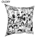 Кошма манга коллаж квадратная Подушка Чехол декоративная подушка бокуто волейбол в стиле аниме размером 45*45 см, наволочка с мультипликационным мотивом домашний декор