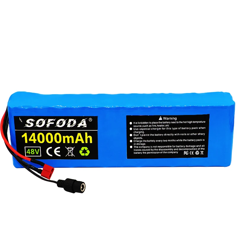48V 14ah 21700 13S2P фара для электровелосипеда в Батарея 20A BMS 48v литий пакет