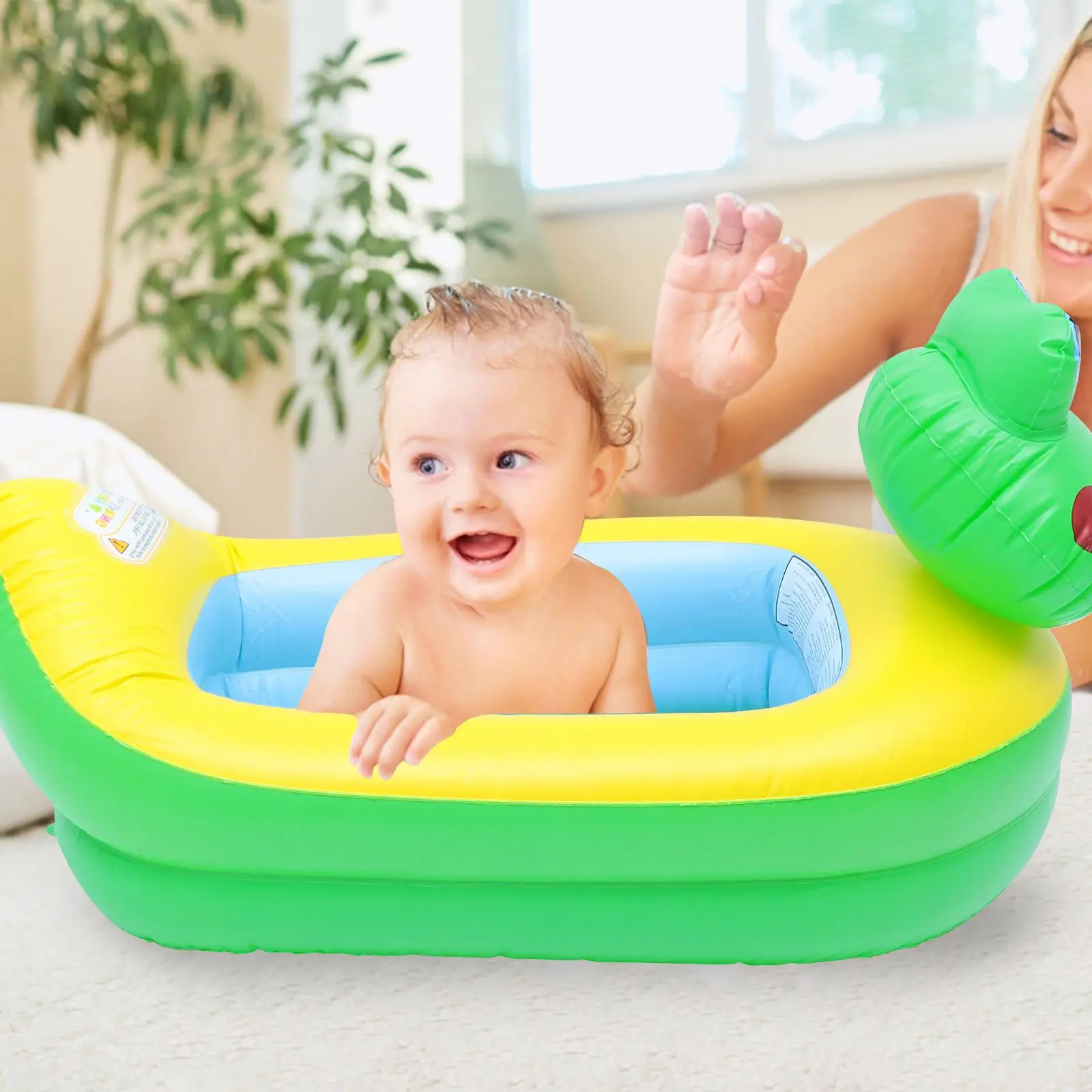 

1pc Inflatable Baby Bathtub Portable Swimming Pool Infant Shower Basin