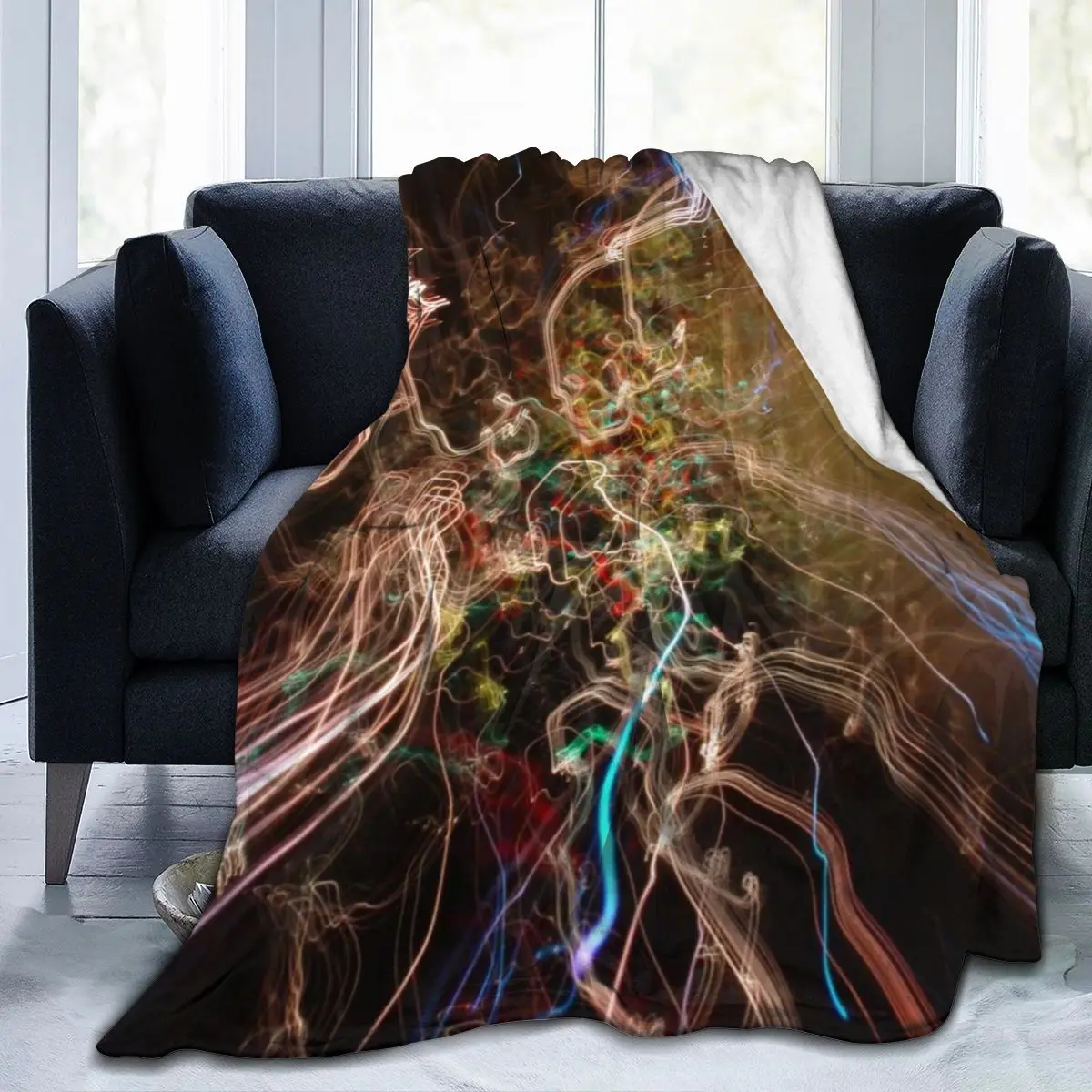 

Manta de franela estampada con personalidad en 3D, ropa de cama suave, cubierta de cama, decoración textil para el hogar, nueva