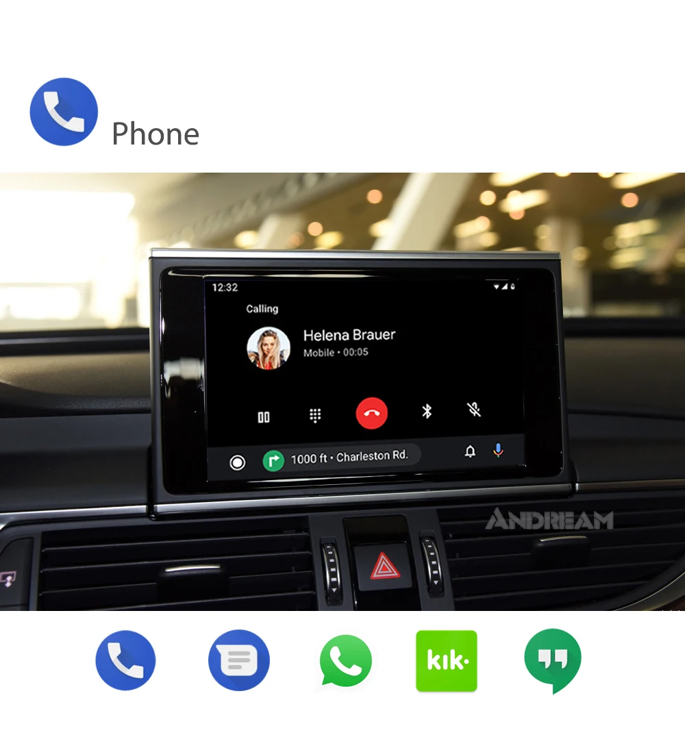 Беспроводной Apple Carplay Android авто интерфейс коробка для AUDI Q5 экран обновление