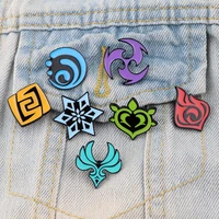 db905 genshin impact game enamel pins cute cartoon brooch badge bag and shirt pin fashion jewelry gifts