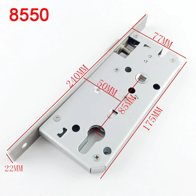 Оптовая продажа 10 комплектов европейские врезные дверные замки 8540/8545/8550/8560 замок