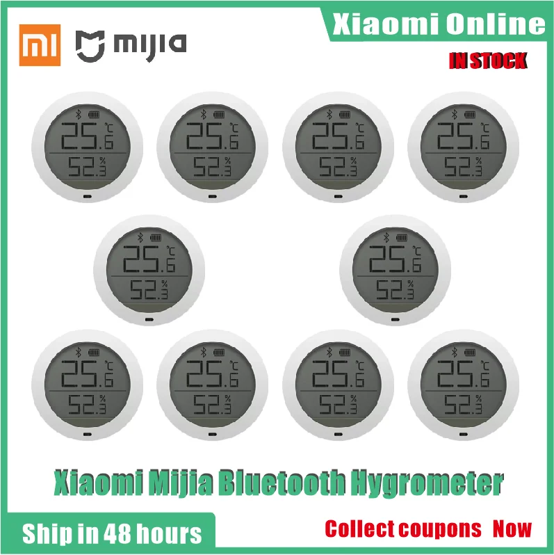 Термометр Xiaomi Mijia с Bluetooth цифровой измеритель температуры и влажности ЖК дисплеем