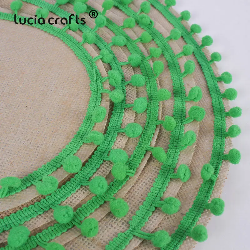 Распродажа! 5 шт./лот круглый коврик для стола из льна с отделкой помпоном