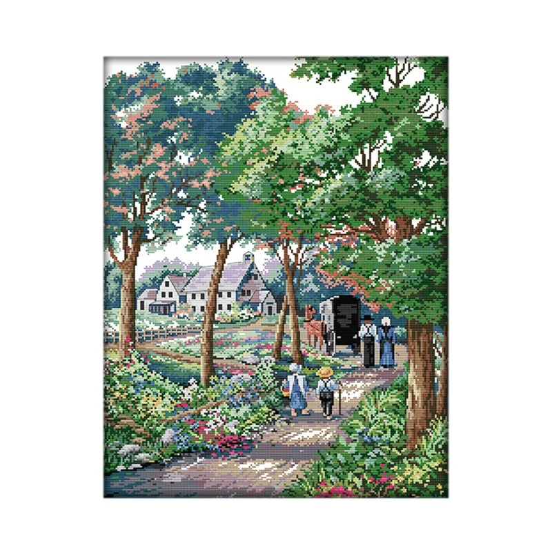 

Наборы для вышивки крестиком 14CT, тканевые наборы для вышивки, удобные узоры для начинающих, Вышивка 44x54 см