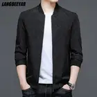 Новые Брендовые повседневные Модные уличные мужские куртки с воротником-стойкой, весна-осень 2022, классические бейсбольные пальто с воротником, мужская одежда