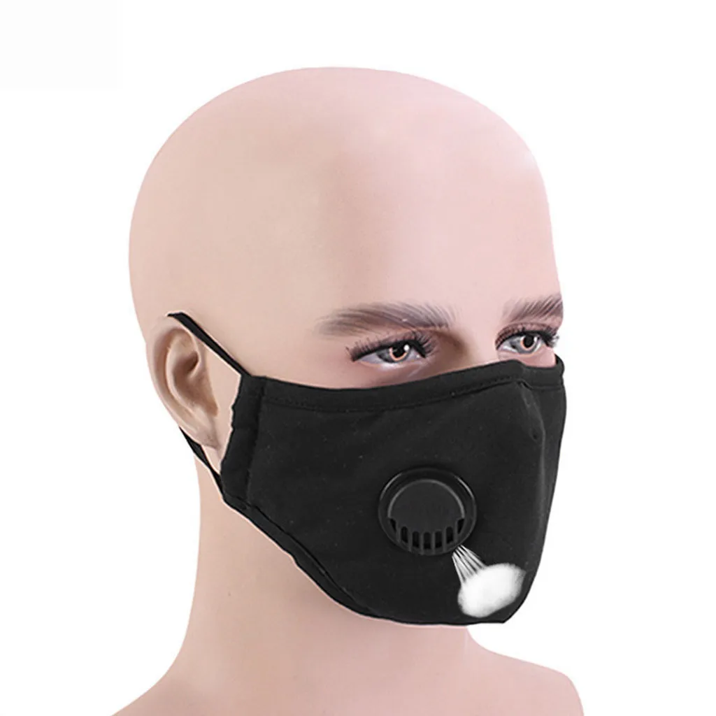 

1PC +10 Filters Multicolor Mouth Cover Mask Adult Unisex Outdoor Dustproof Reusable Breathable Cotton Face Mask For Cycling Camp