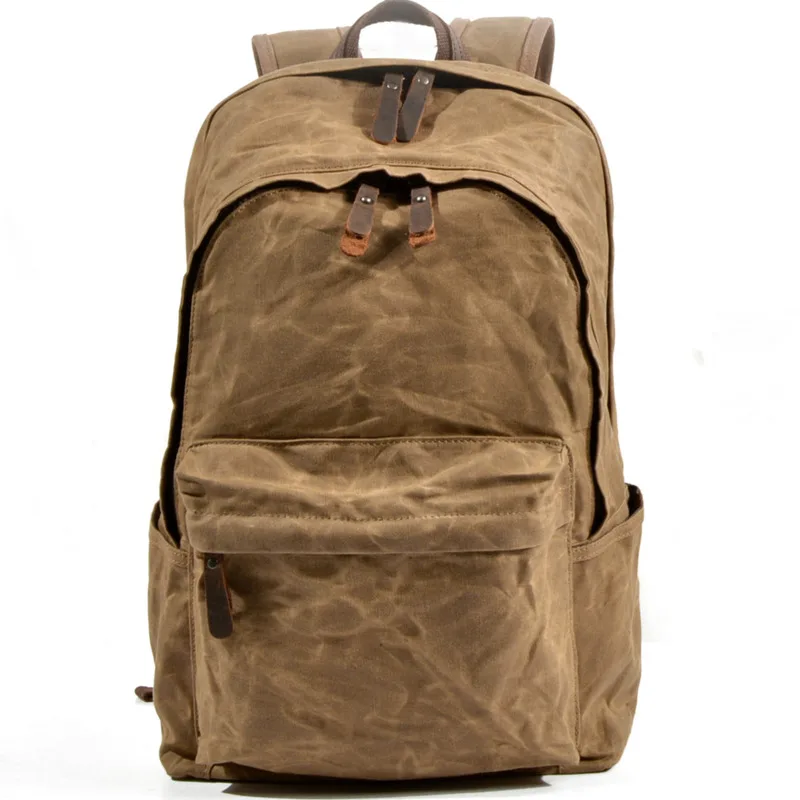 

Винтажные холщовые рюкзаки для ноутбука, рюкзаки для альпинизма, мужские уличные вместительные водонепроницаемые мешки для путешествий