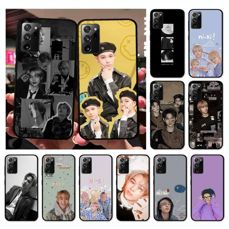 

Enhypen Kpop Ni-ki Phone Case for Samsung Note 20 Ultra 10 pro lite plus 9 8 5 4 3 M 30s 11 51 31 31s 20 A7