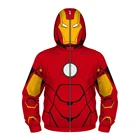 Детская толстовка с капюшоном, на молнии, с 3D-принтом