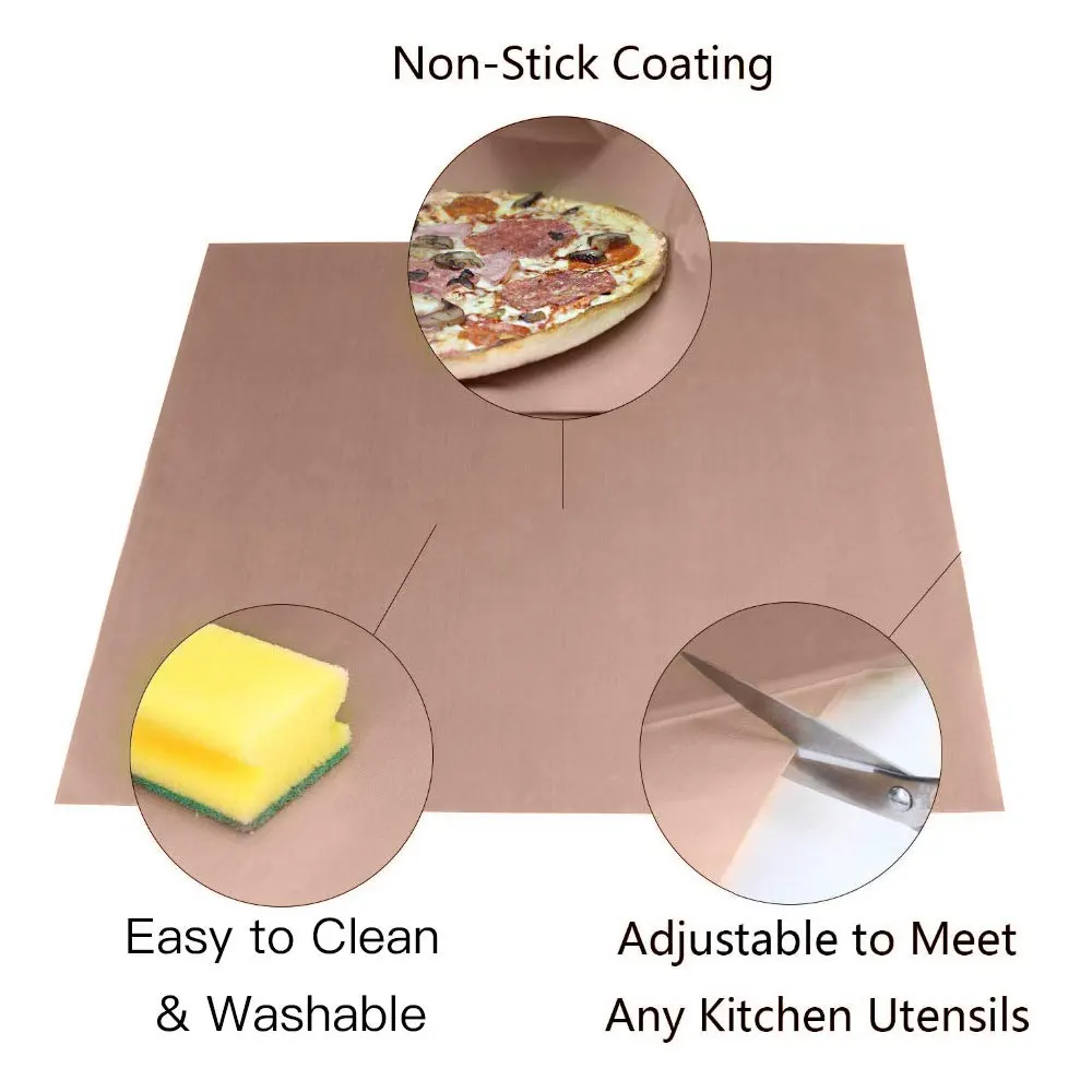 Многоразовая антипригарная бумага для выпечки термостойкий тефлоновый лист