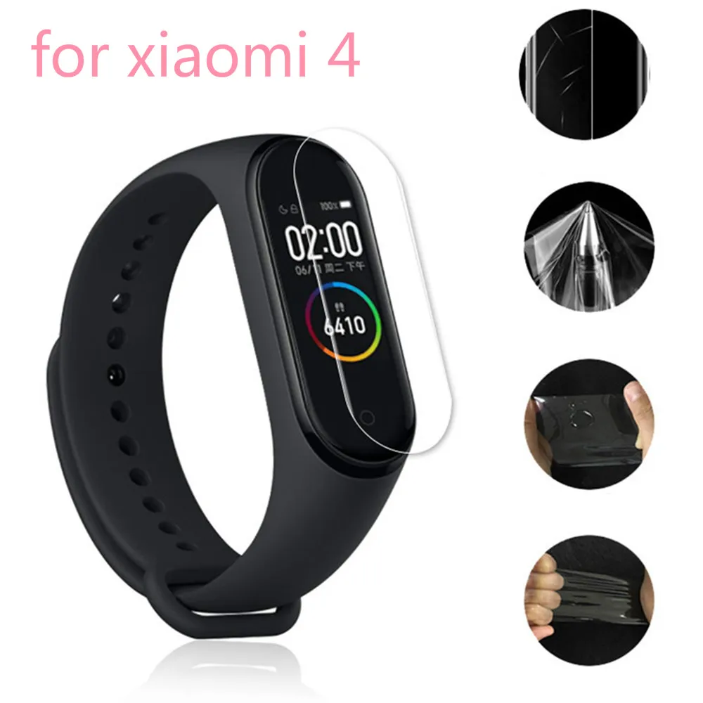 5 шт. Защитная пленка для смарт-браслета Xiaomi Mi Band 4 защита на весь экран
