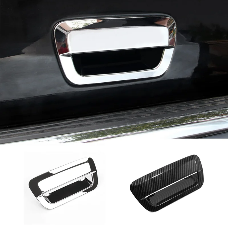 

For Jeep Grand Cherokee 2014-2019 ABS Chrome /Carbon Car Rear Tail Gate Door Handle Bowl Tailgate Trim Cover Styling Accessories