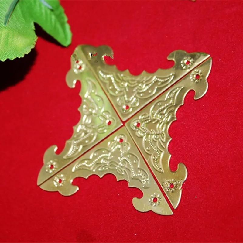 30 шт. филигранные треугольные кабошоны летучая мышь старинные желтые углы с