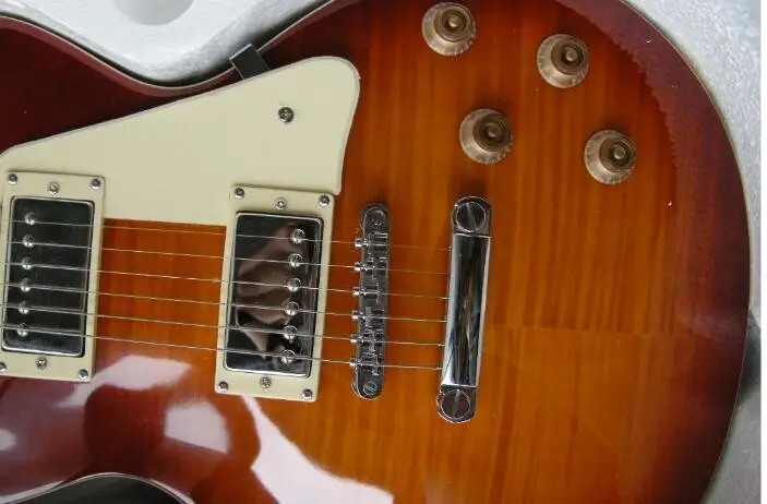 

free shipping sunburst electric guitar with mahogany body rosewood fretboard 7yue9