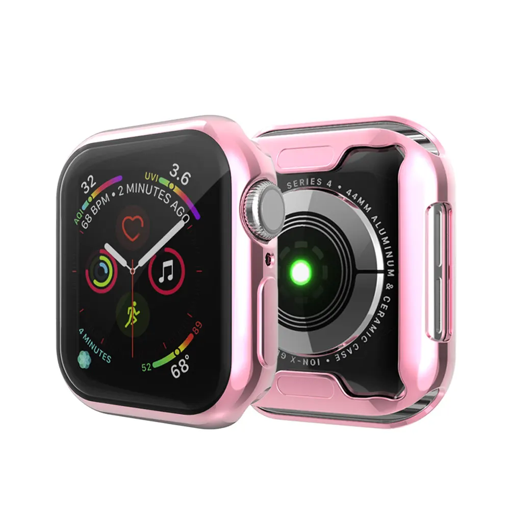 Чехол для часов Apple Watch 6/5/4 40 мм 44 полное покрытие царапин гальваническое чехол из