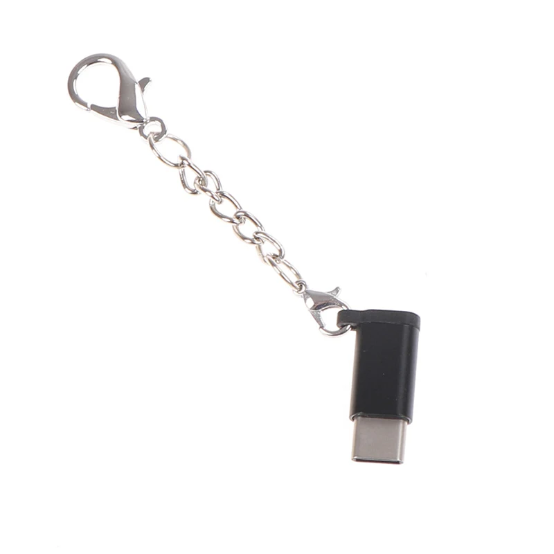 17 6*11 3 мм Алюминий USB-C к Micro USB адаптер брелок Тип с разъемами типа C и разъем |
