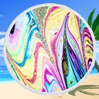 Круглое пляжное полотенце из микрофибры абстрактное зыбучее песочное банное полотенце летнее туристическое банное полотенце мраморная текстура песочное покрытие