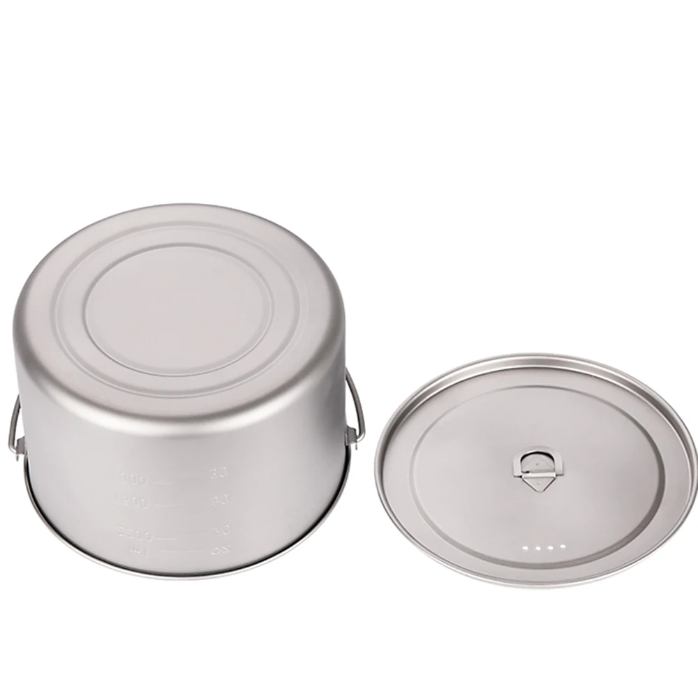 値段 Lixada屋外キャンプ2.8Lチタンポット超軽量ポータブルぶら下げポットンプハイキングバックパッキング調理器具ピクニック食器