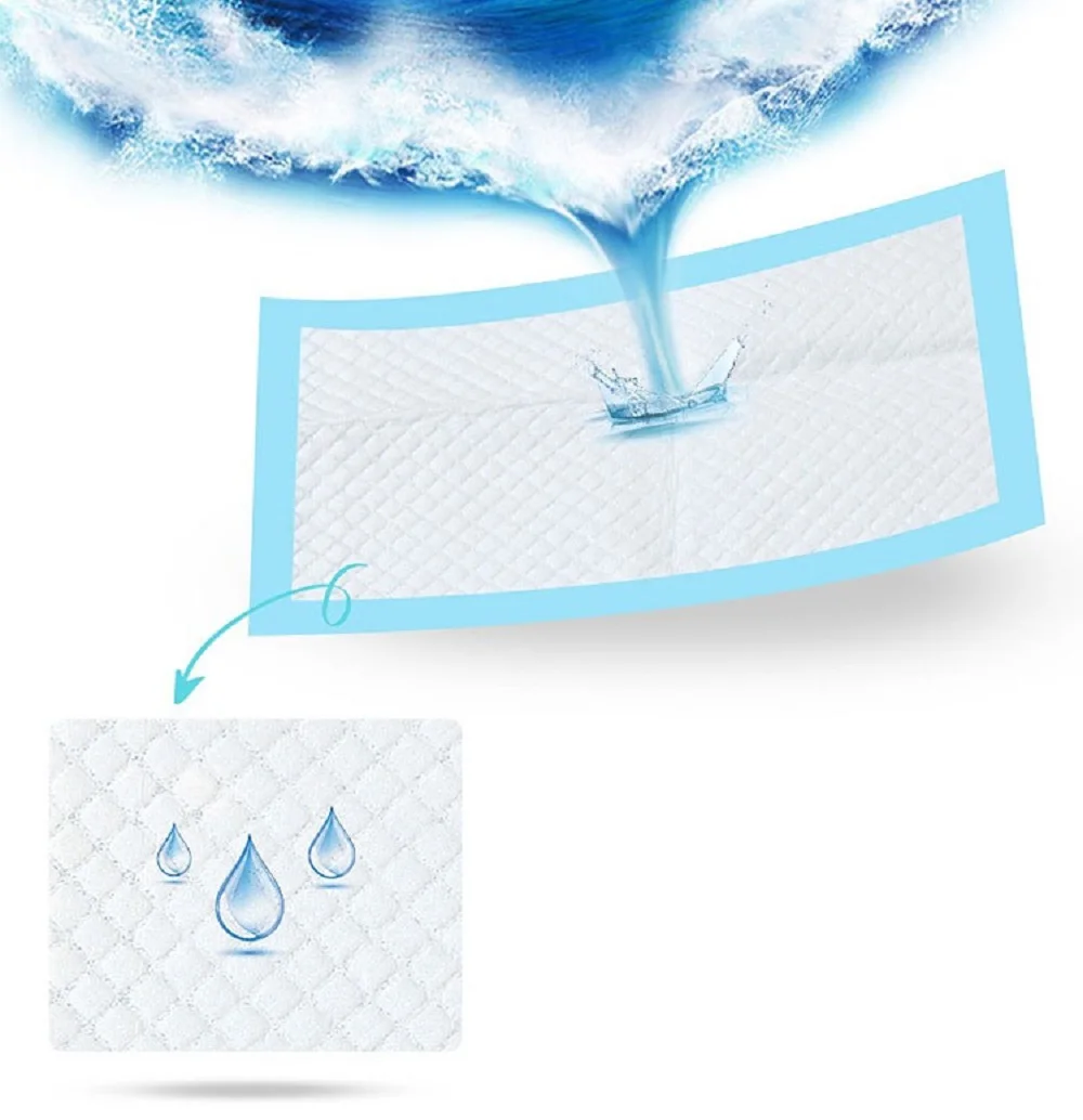 

100pcs Baby Nursing Pad Disposable Diaper Paper Mat for Adult Child baby Absorbent Waterproof Diaper Changing Mat