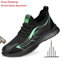 work safety shoes anti puncture steel toe shoes indestructible work sneakers breathable mens safety boots work shoes