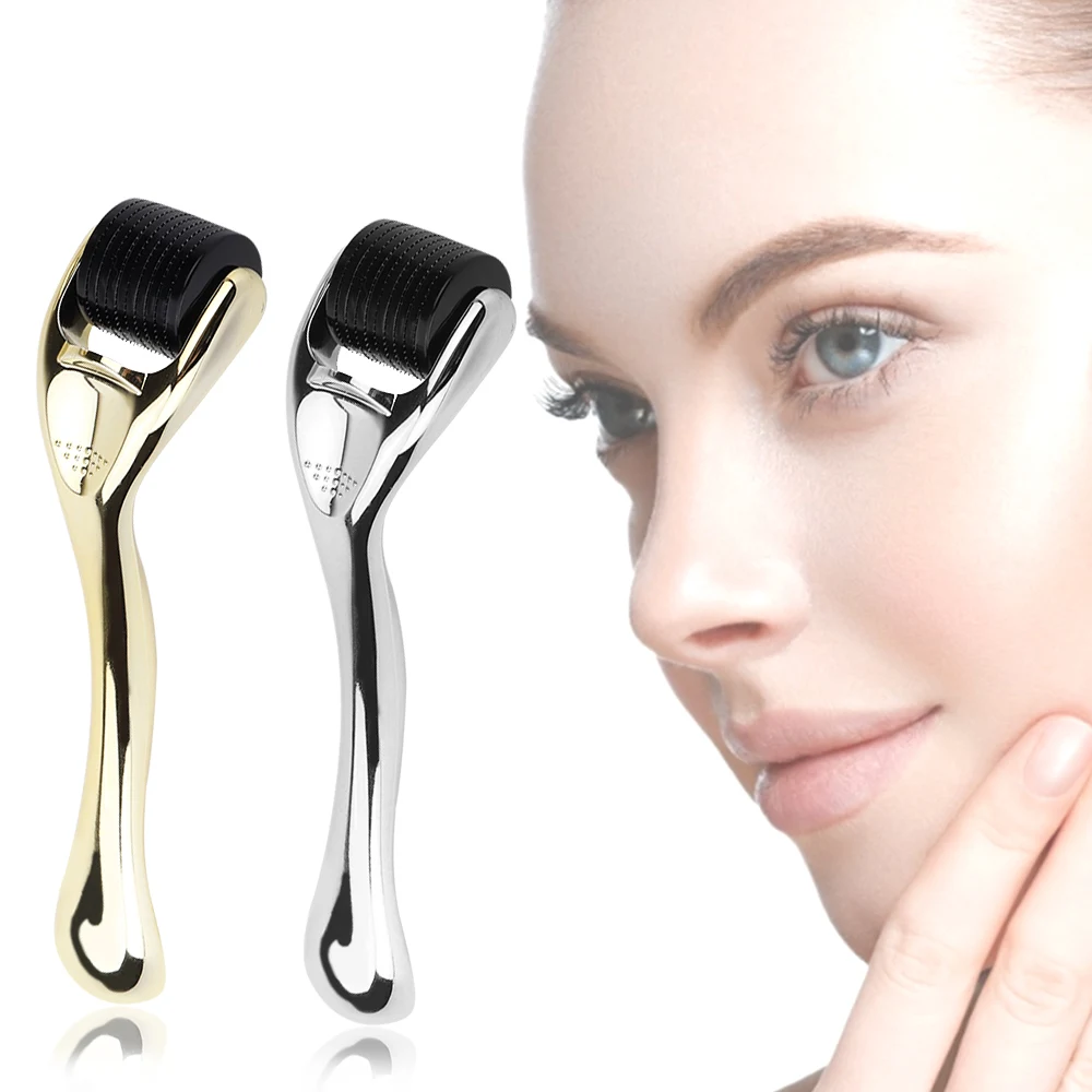 

Micro Needle Roller Derma Roller Dermaroller Titanium Hair Regrowth Beard Growth Anti Hair Loss Treatment Thinning Hair Receding
