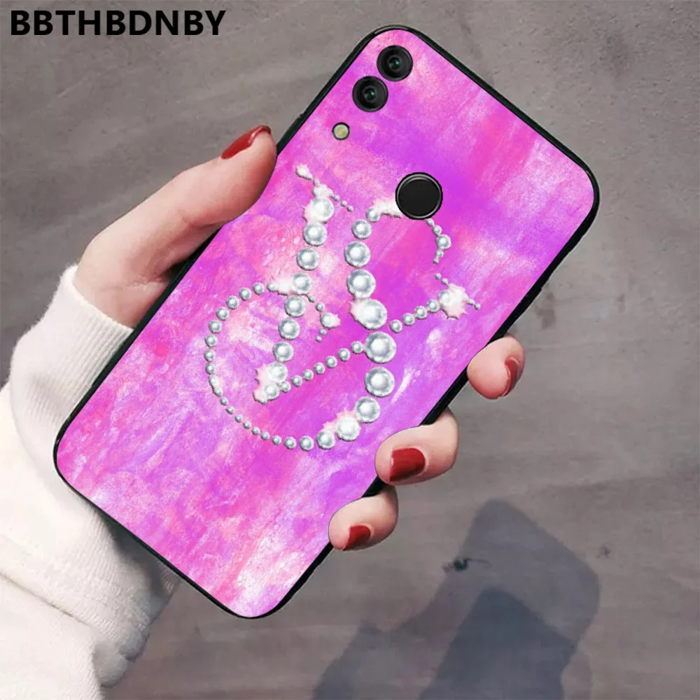 Для honor 10 розовый Роскошный бренд Victoria новое поступление черный чехол для