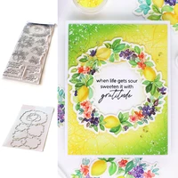 little butterfly lemon cutting dies and stamps scrapbook diary decoration stencil embossing template diy greeting card albums
