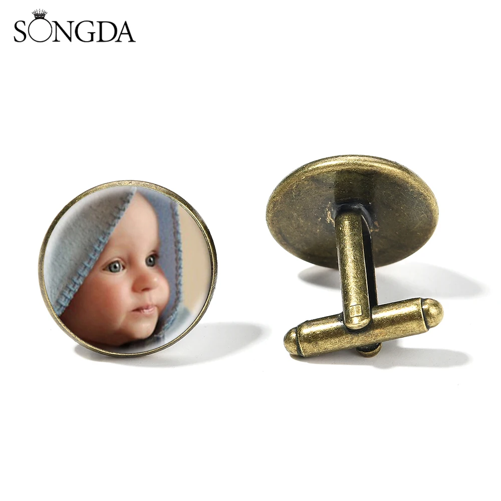 При индивидуальном заказе запонки с фотографией напечатанным текстом картина со