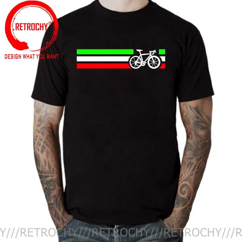 

Dogma Tshirt for Men Bike Stripes Italian National Road Race 100 Percent Cotton T Shirt Wholesale Oversized Tee Shirt camisetas