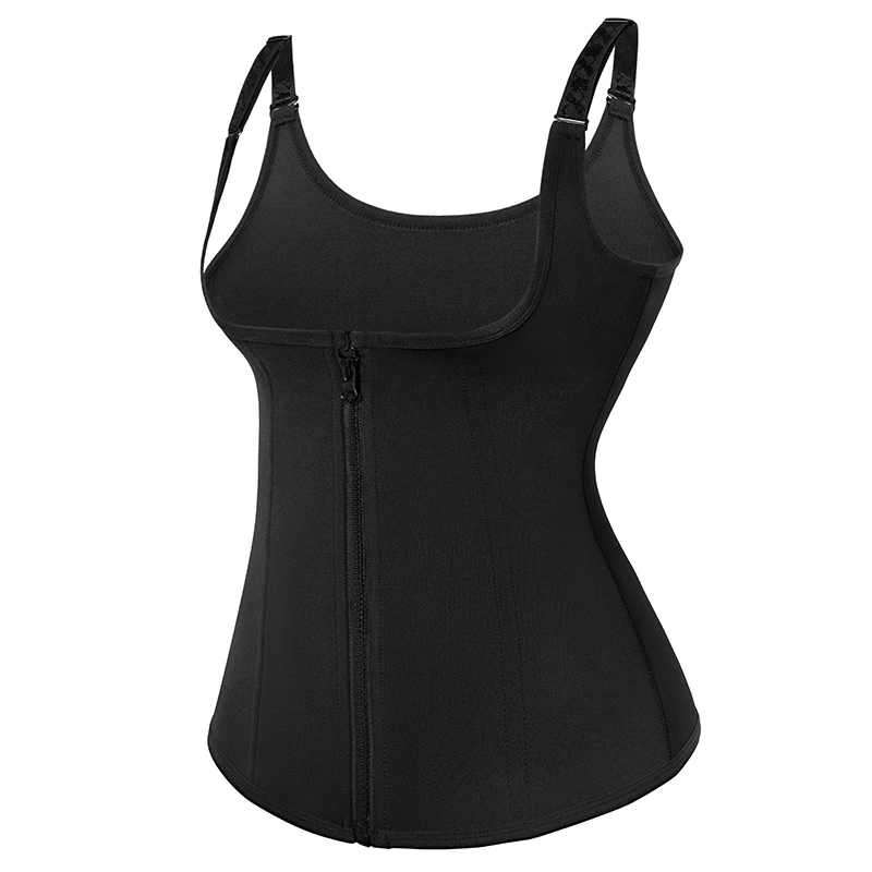 best tummy control shapewear uk Women Waist Trainer Corset Zipper Vest Body Shaper Cincher Shapewear Slimming Belt Sports Girdle Neoprene Sauna Tank Top best shapewear for tummy and waist