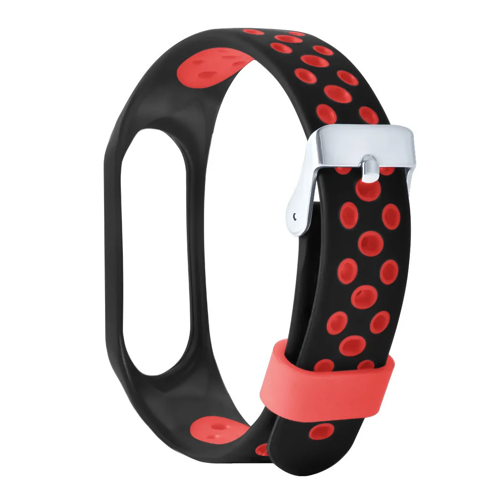 Для Xiaomi Mi Band 3 браслет ремешок силиконовый для ремешки на запястья длиной двойной