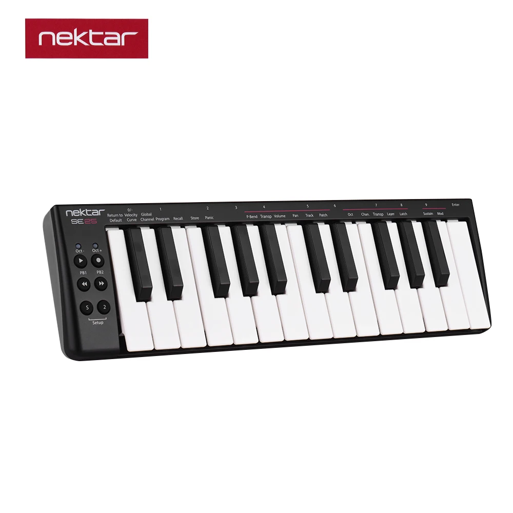 Nektar SE25 мини 25 ключ USB MIDI контроллер клавиатуры скорость приведенный в действие