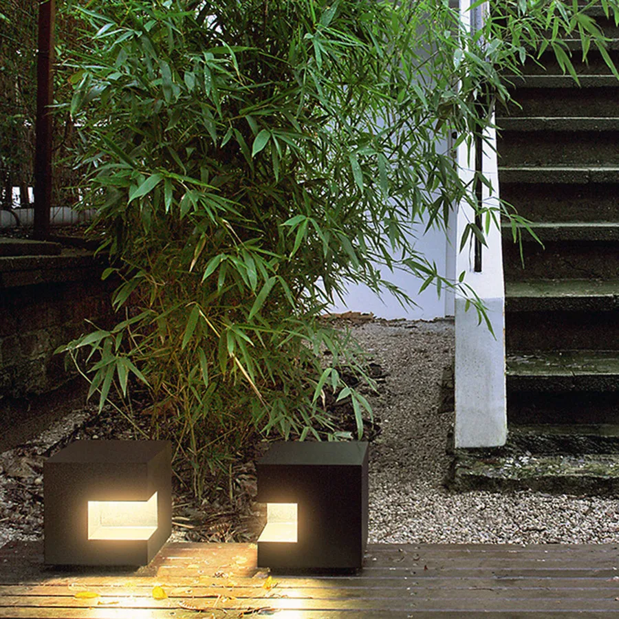 5 Вт светодиодный Двери Post современный подвесной светильник сад забор на