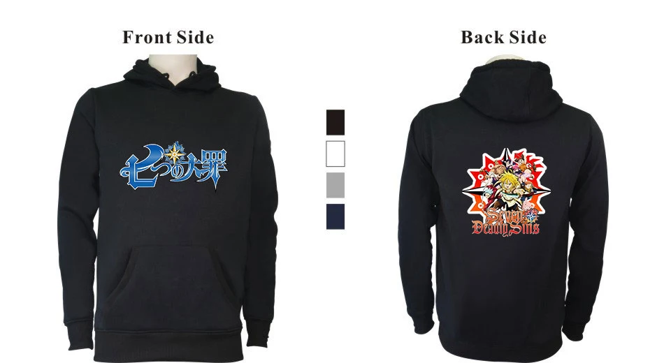 

2021 Autumn Hoodie New The Seven Deadly Sins Men Sweatshirt Fashion Anime Harajuku Casual Hoodies Streetwear Boys/girls Clothes