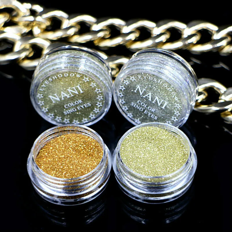 Блестящие тени для макияжа пигмент блеск алмазная палитра мерцающие матовые век
