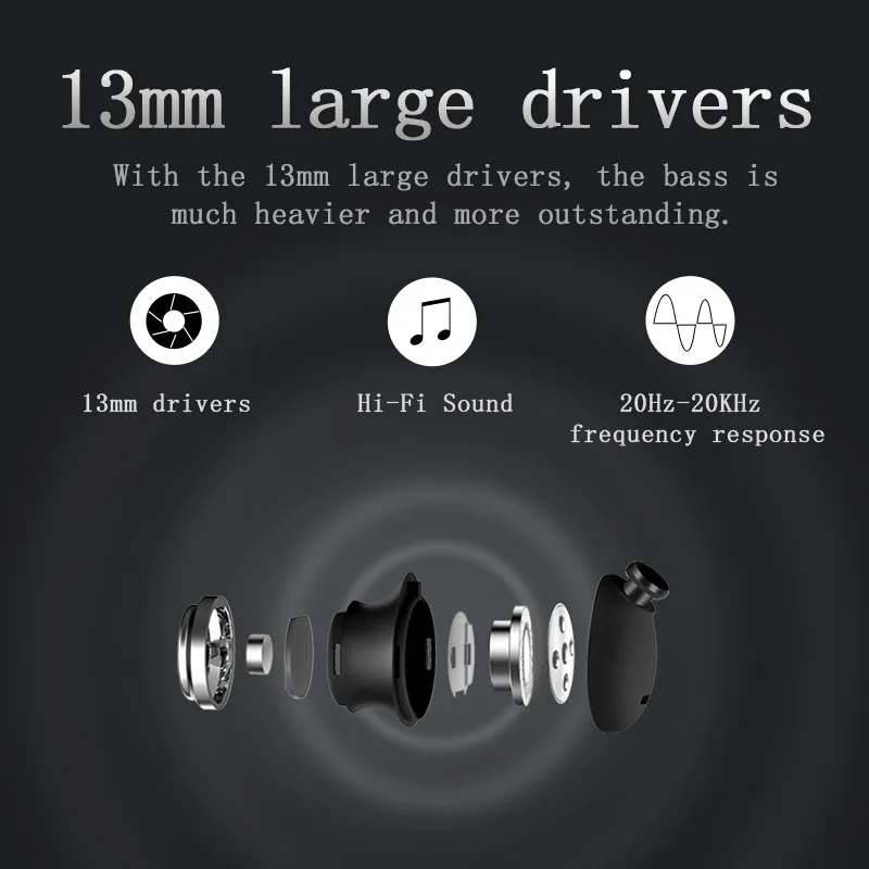 Bluedio TN спортивные Bluetooth наушники с активным шумоподавлением беспроводная